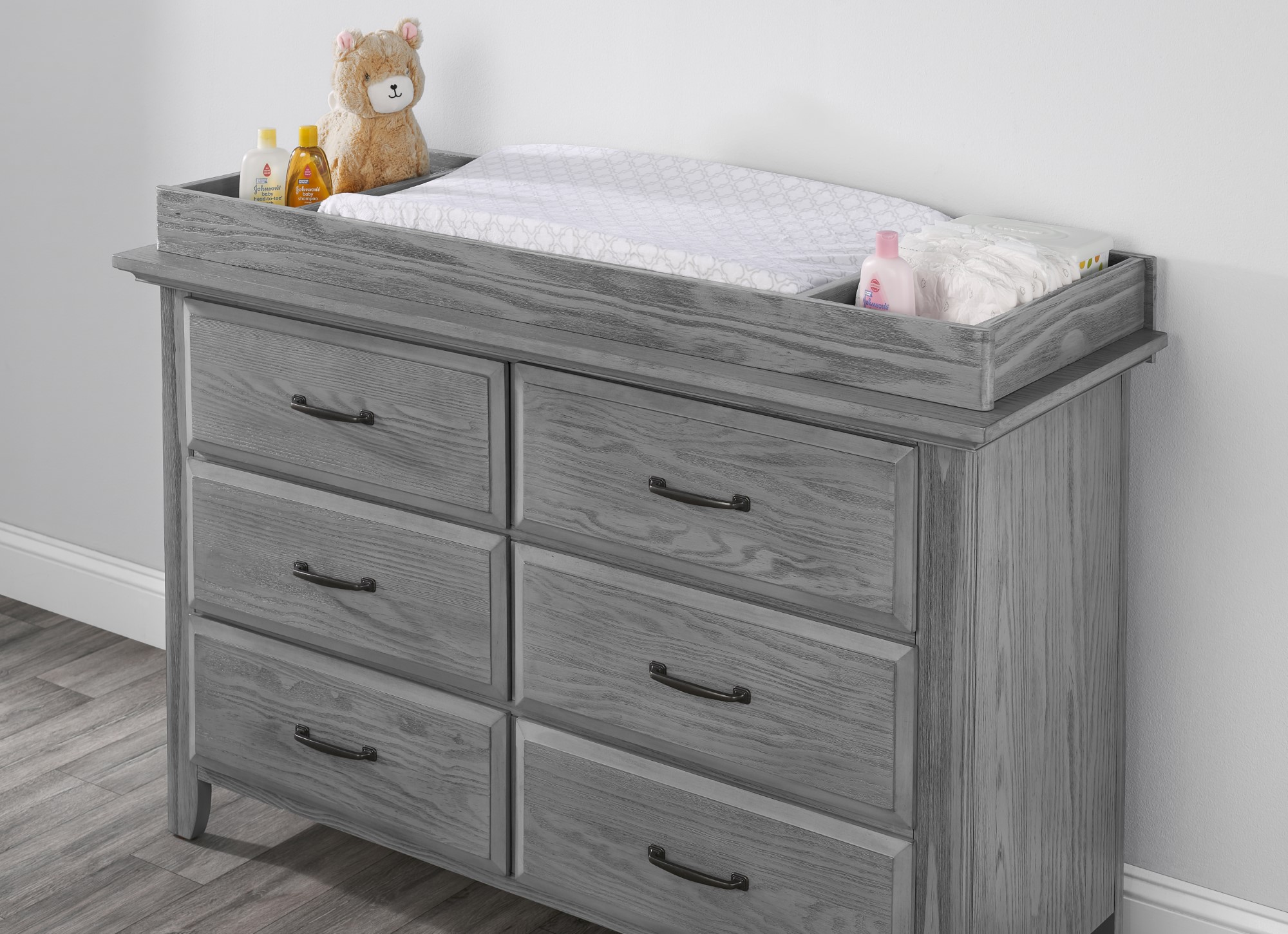 grey dresser changing table